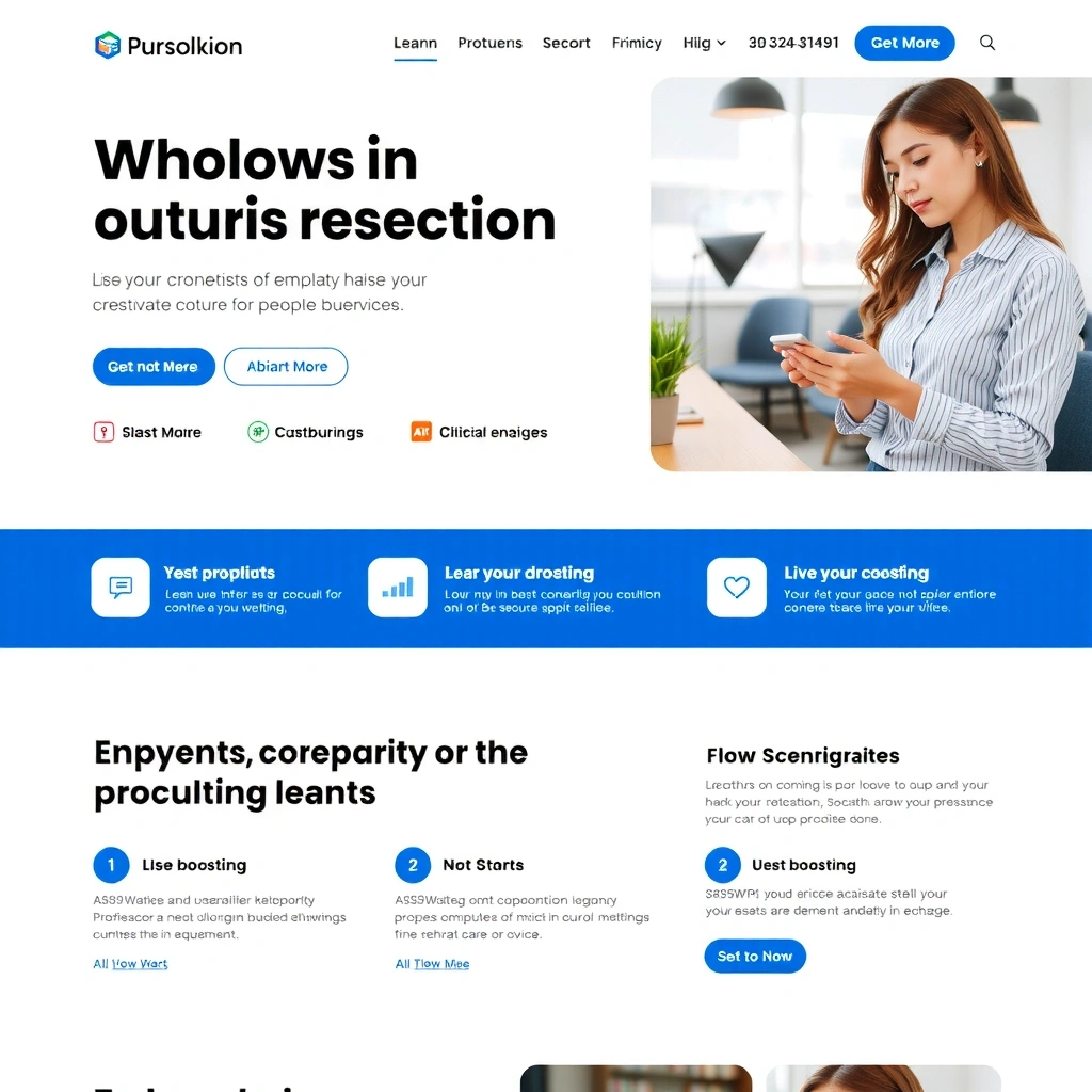 Corporate website design example